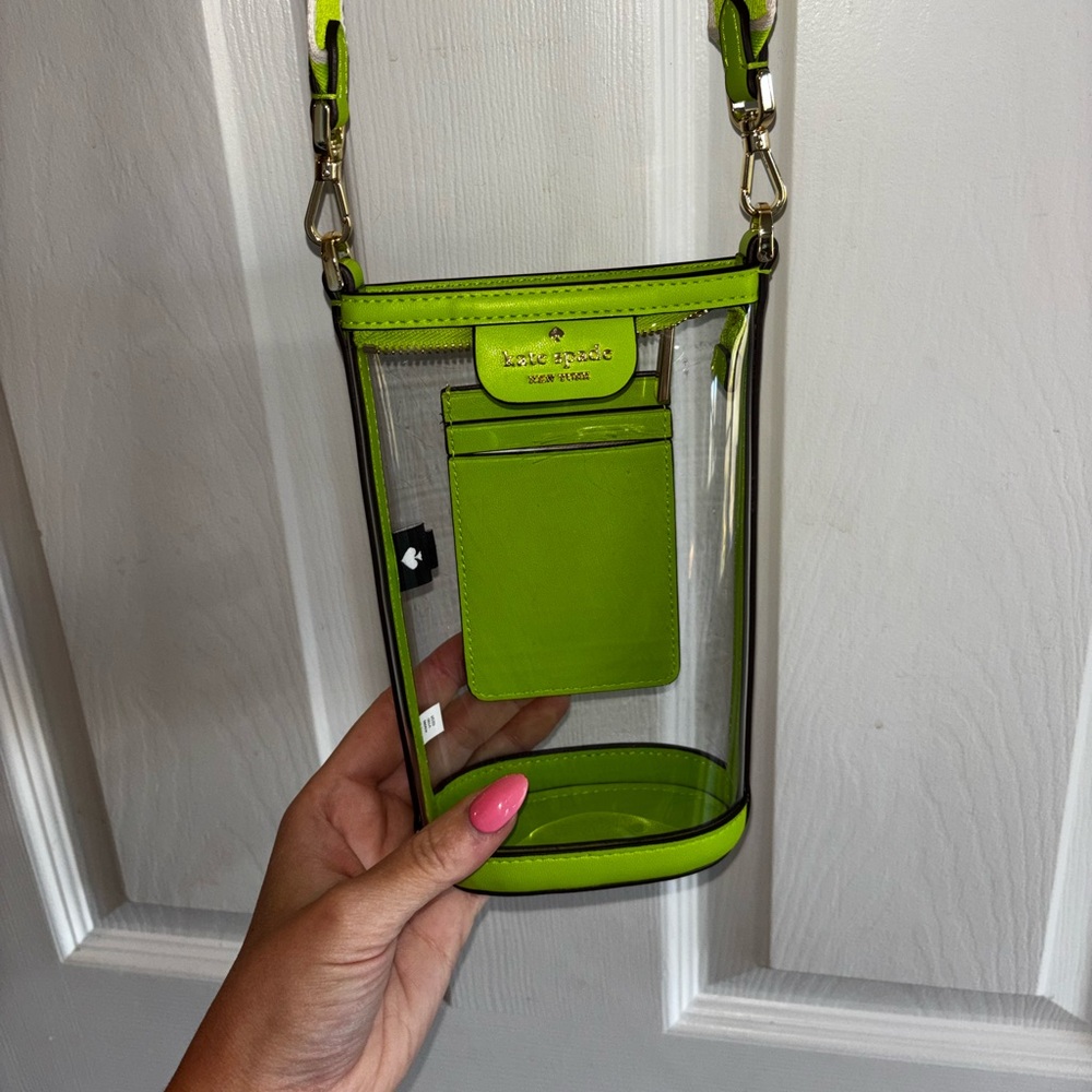 Kate Spade Lime Green Clear Crossbody
